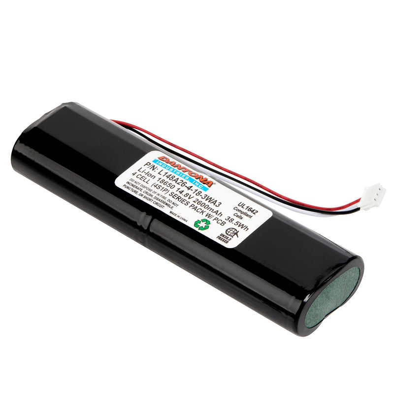 14.8 volt 2600 mah rechargeable battery pack 4S1P