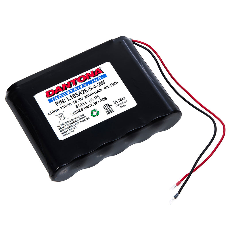 LI-ION Battery Pack 18.5 volt 2600 mah 5S1P rechargeable
